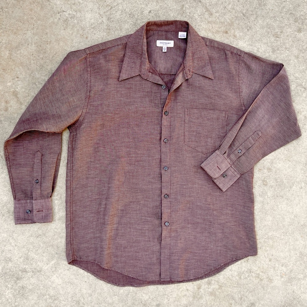 Yves Saint Laurent YSL Button Up 17 32-33 Vintage
